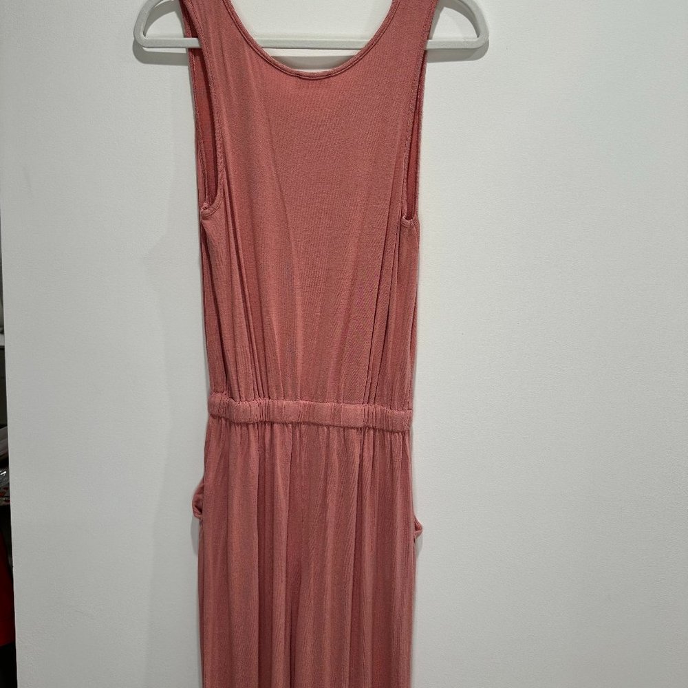 Pink Drawstring Jumpsuit - Picture 4 of 7